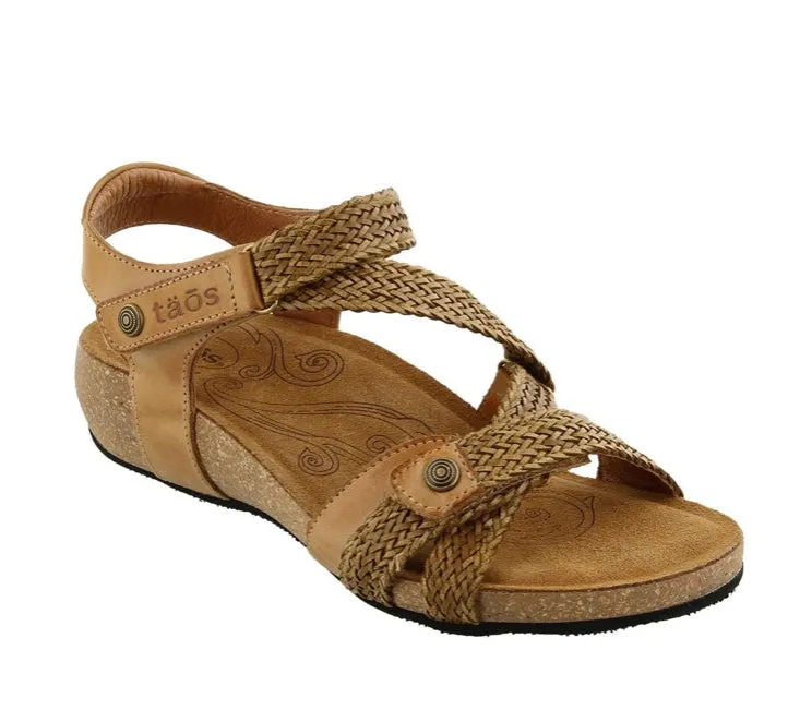 Taos Trulie Leather Sandal ~ Black ~ Honey ~ Stone