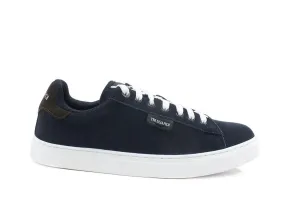 TRUSSARDI DNA Sd Real Suede Sneaker Navy Blue Ebony 77A00270