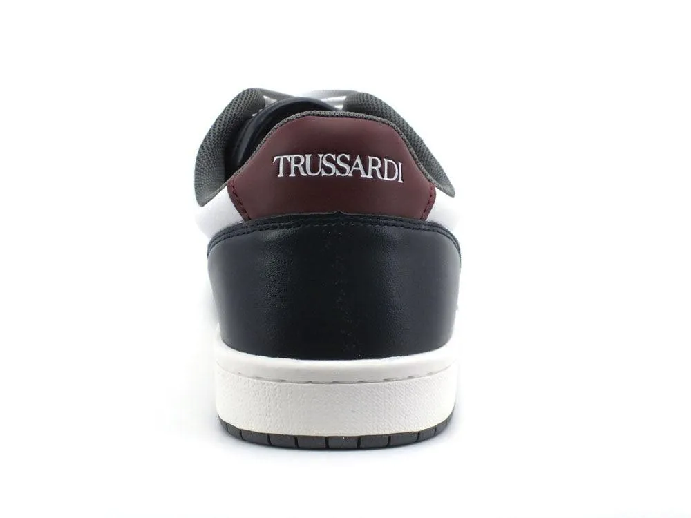 TRUSSARDI Scinus PU Sneaker White Blue Grey Bordeaux 77A00271