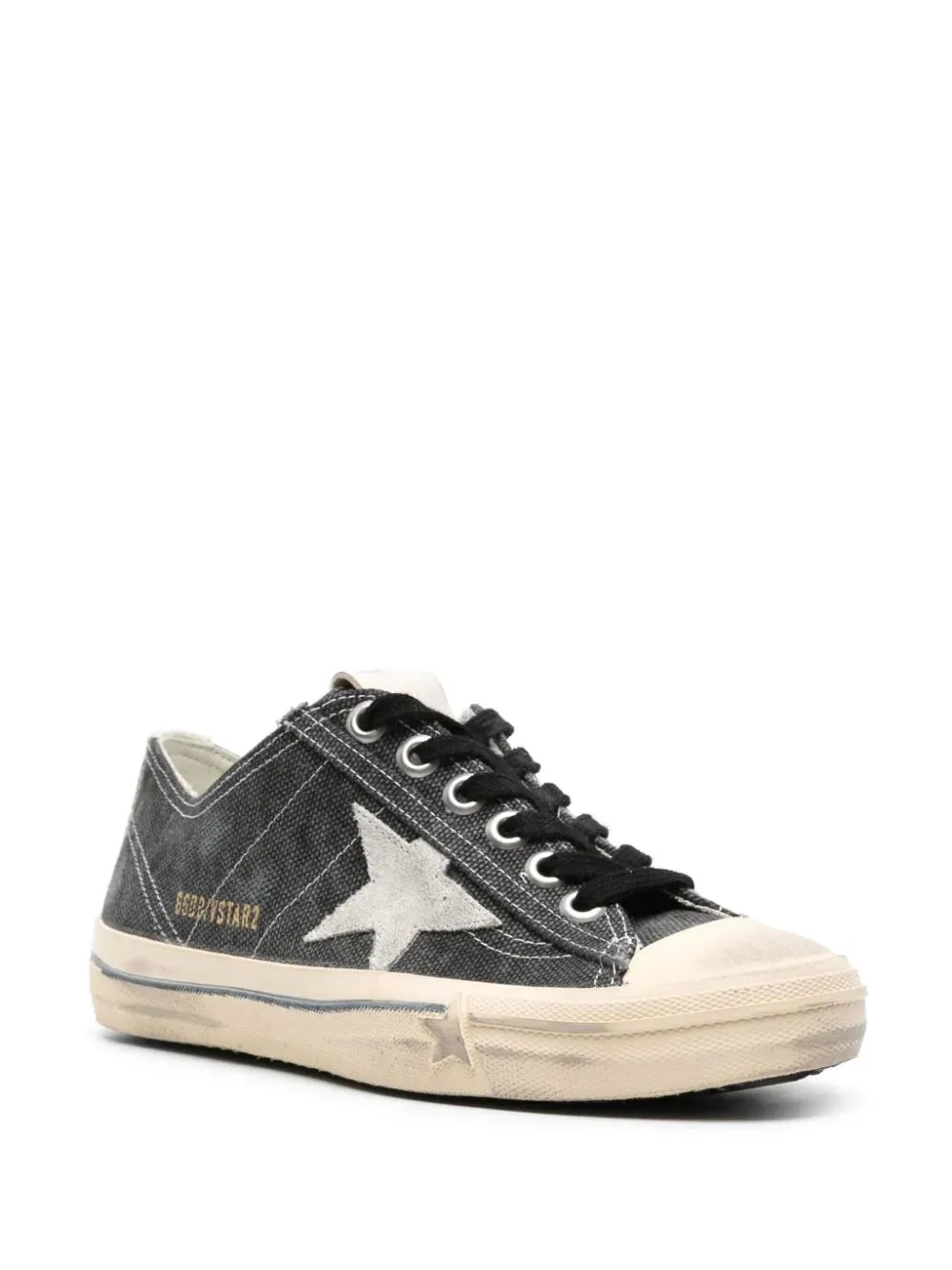 V-Star LTD in Black Canvas with Ice Suede Star