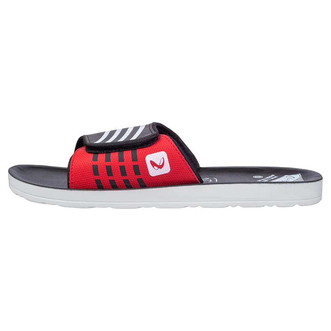 Walkaroo Mens Flip Flop Slippers  - WG5319 Black Red