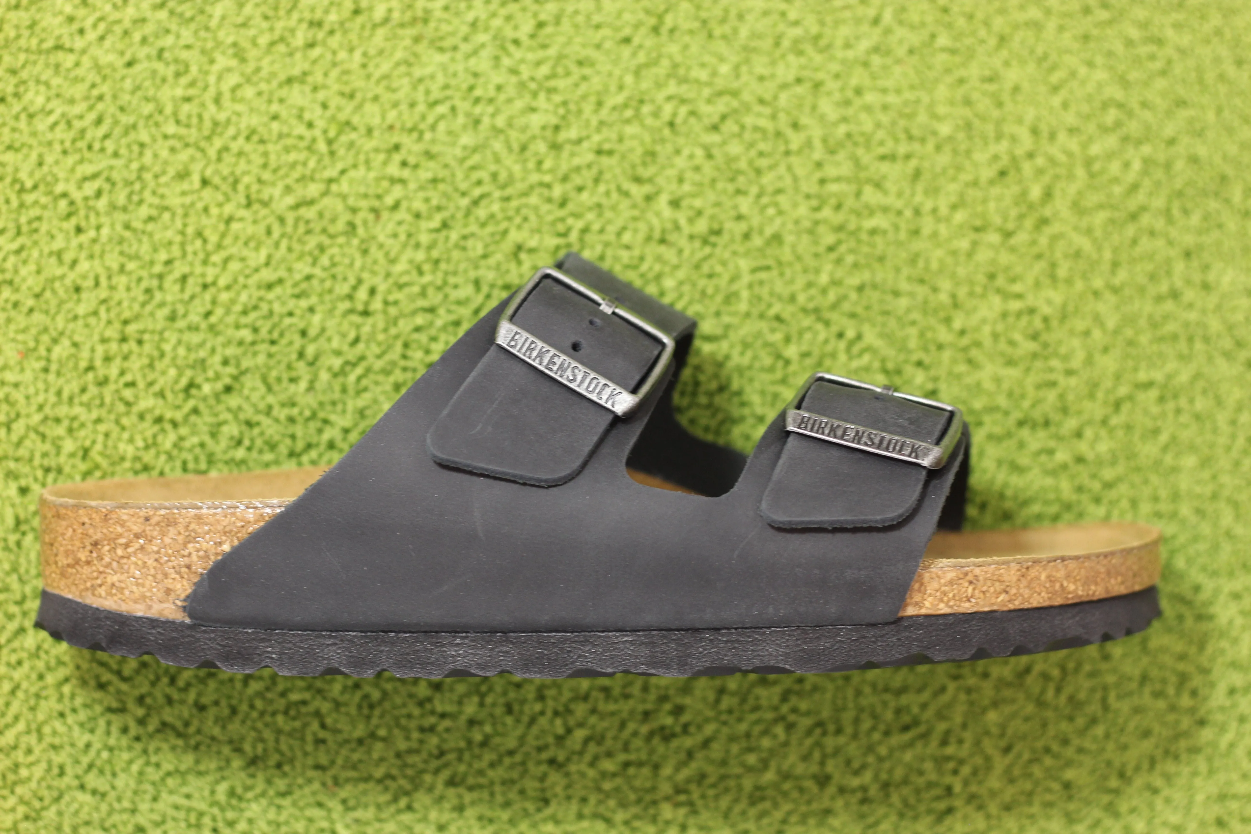 Women's Arizona Sandal - Black Oiled Leather